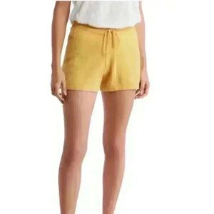 NWT THE CASHMERE PROJECT
Drawstring 100% Cashmere Shorts in sunflower Sz M